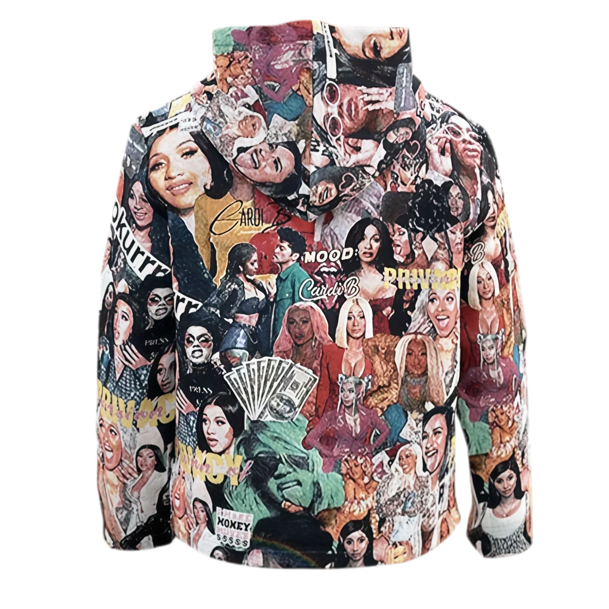 Female Rapper Woven Tapestry Hoodie