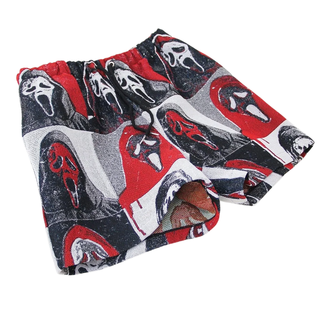 Horror Mask Woven Tapestry Shorts
