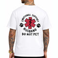 Personalizewear  Emotional Support Husband Do Not Pet Funny Marriage Tee sweatshirt Hoodie