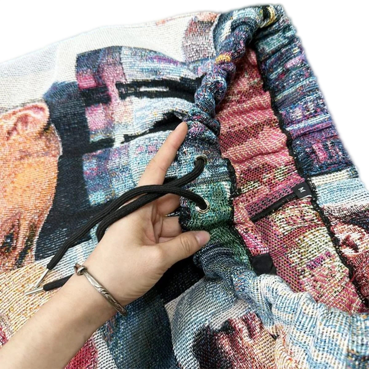 Hip Hop Rap Collage Woven Tapestry Shorts
