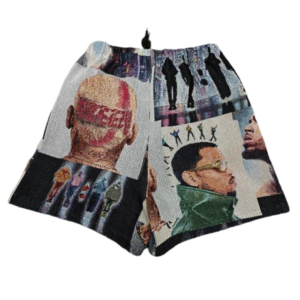 Hip Hop Rap Collage Woven Tapestry Shorts
