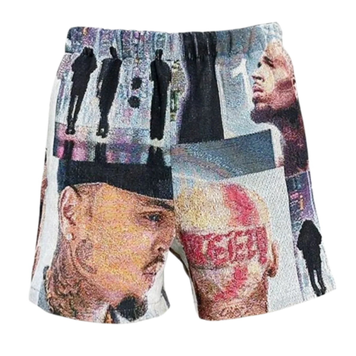 Hip Hop Rap Collage Woven Tapestry Shorts