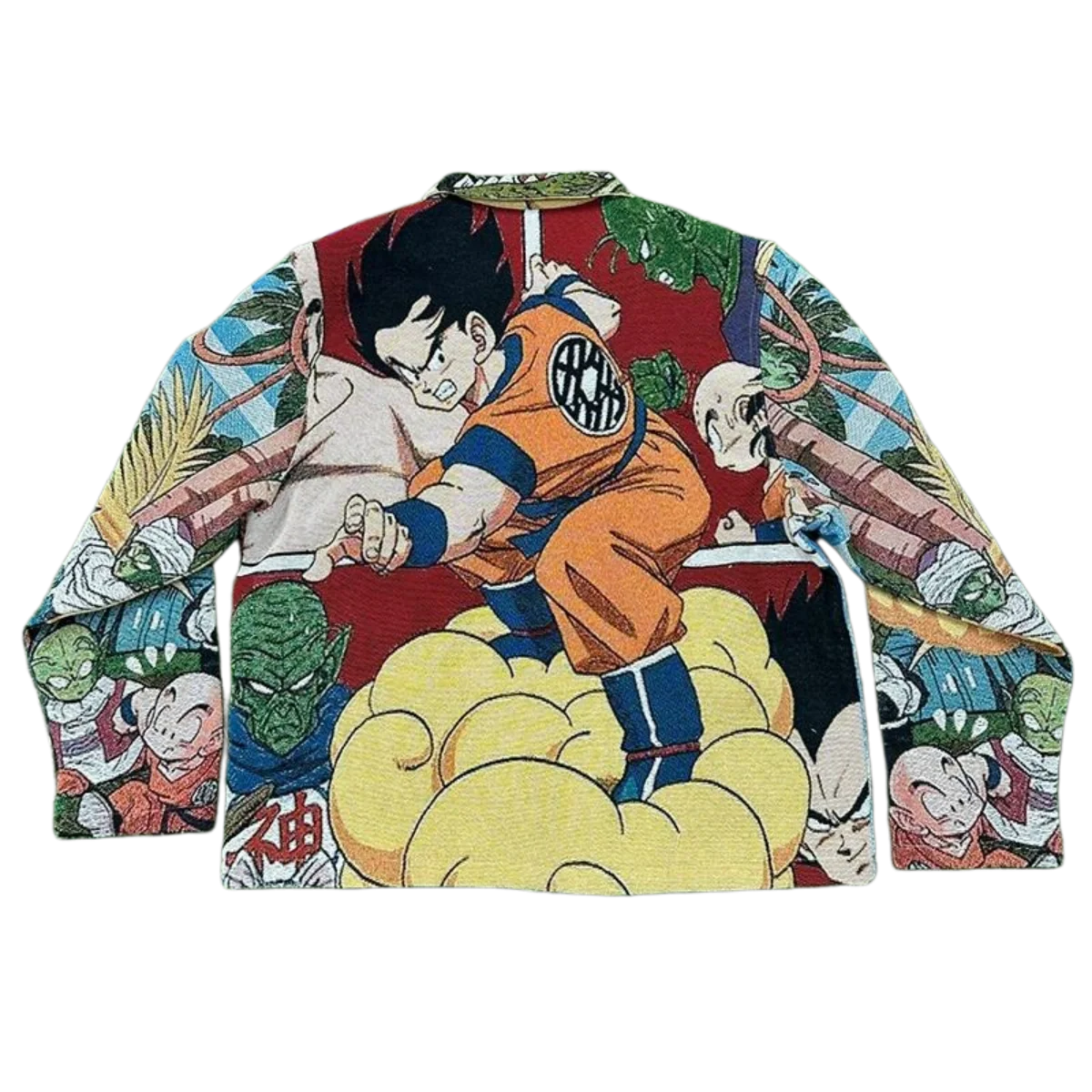 Action-Packed Anime-Style Print Jacket