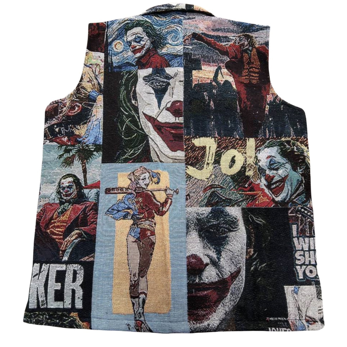Dark Clown Woven Tapestry Vest