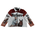 Vintage Western Tobacco Marlboro Woven Tapestry Jacket
