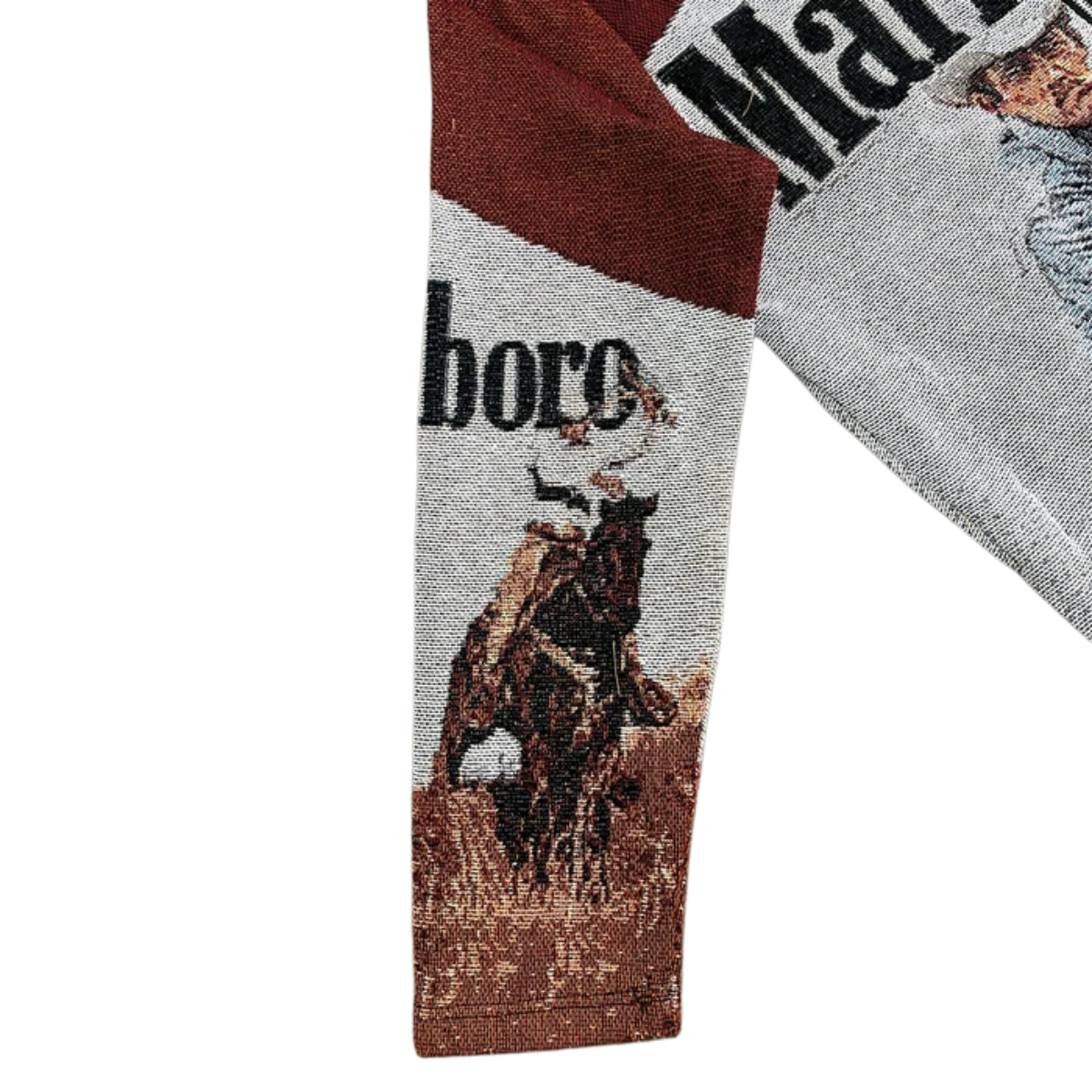 Vintage Western Tobacco Marlboro Woven Tapestry Jacket