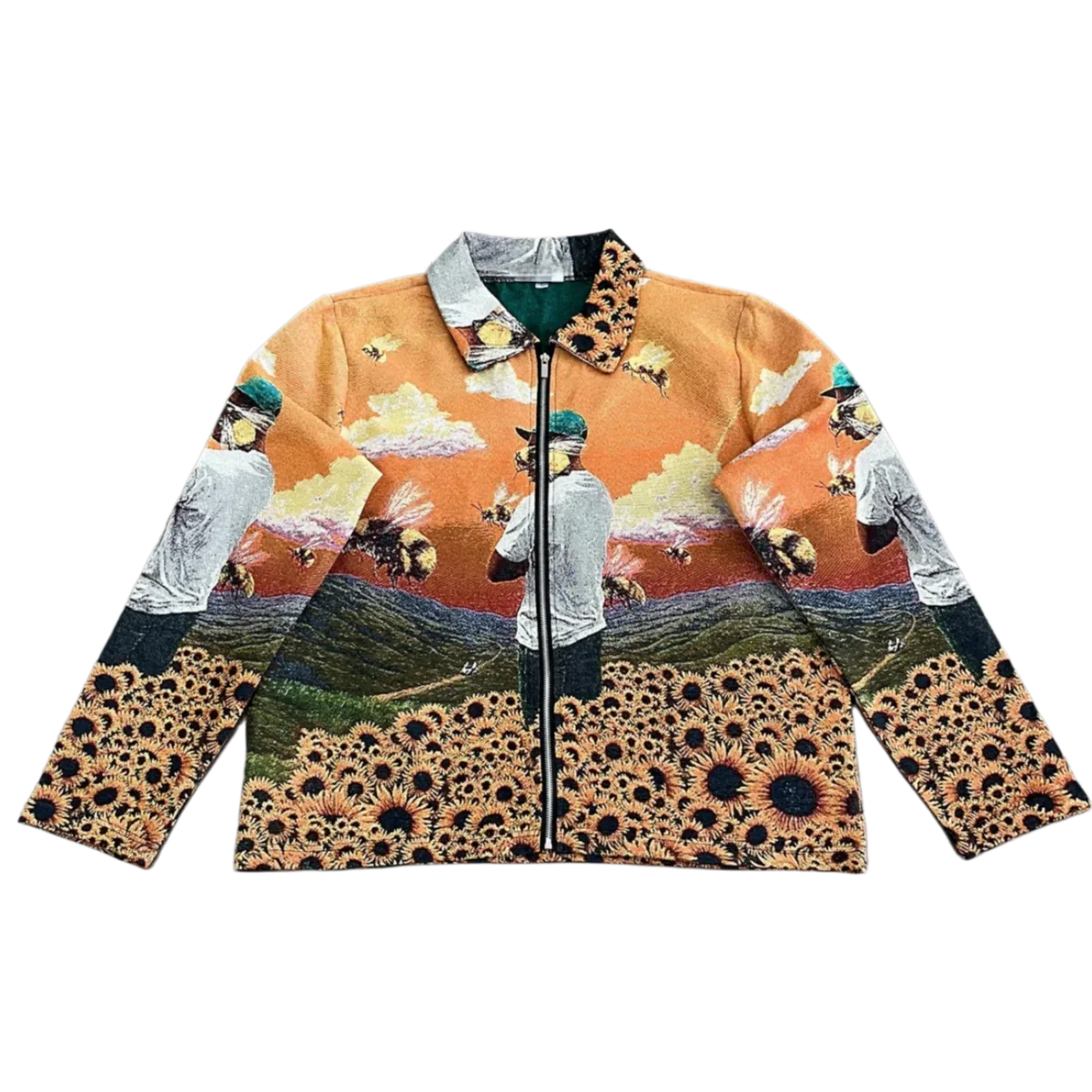Flower Boy Album Cover Woven Tapestry Jacket