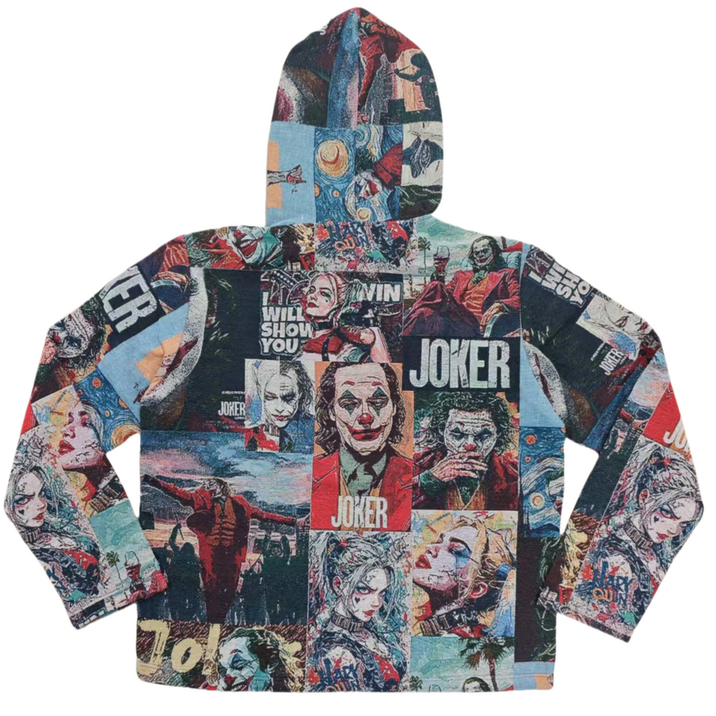 Joker Retro Collage Print Hoodie