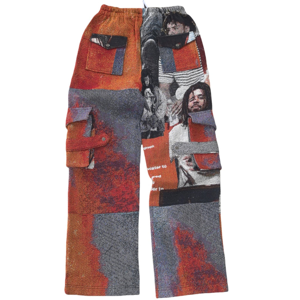 Hip-Hop Culture Portrait Woven Tapestry Cargo Pants