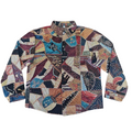 Vintage Patchwork Jacquard Shirt Jacket
