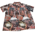 Vintage Basketball Legend Tapestry Button-Up Shirt