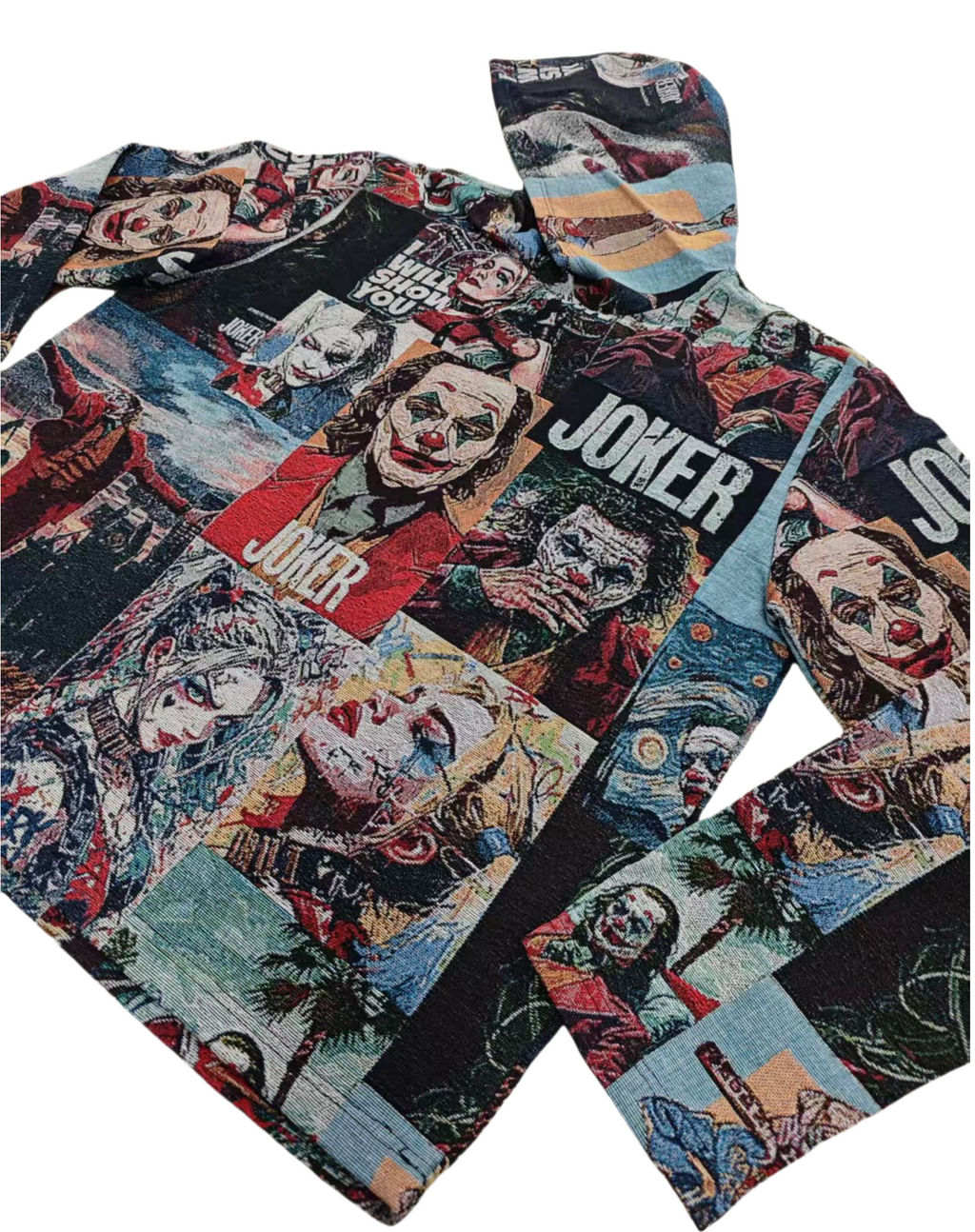 Joker Retro Collage Print Hoodie