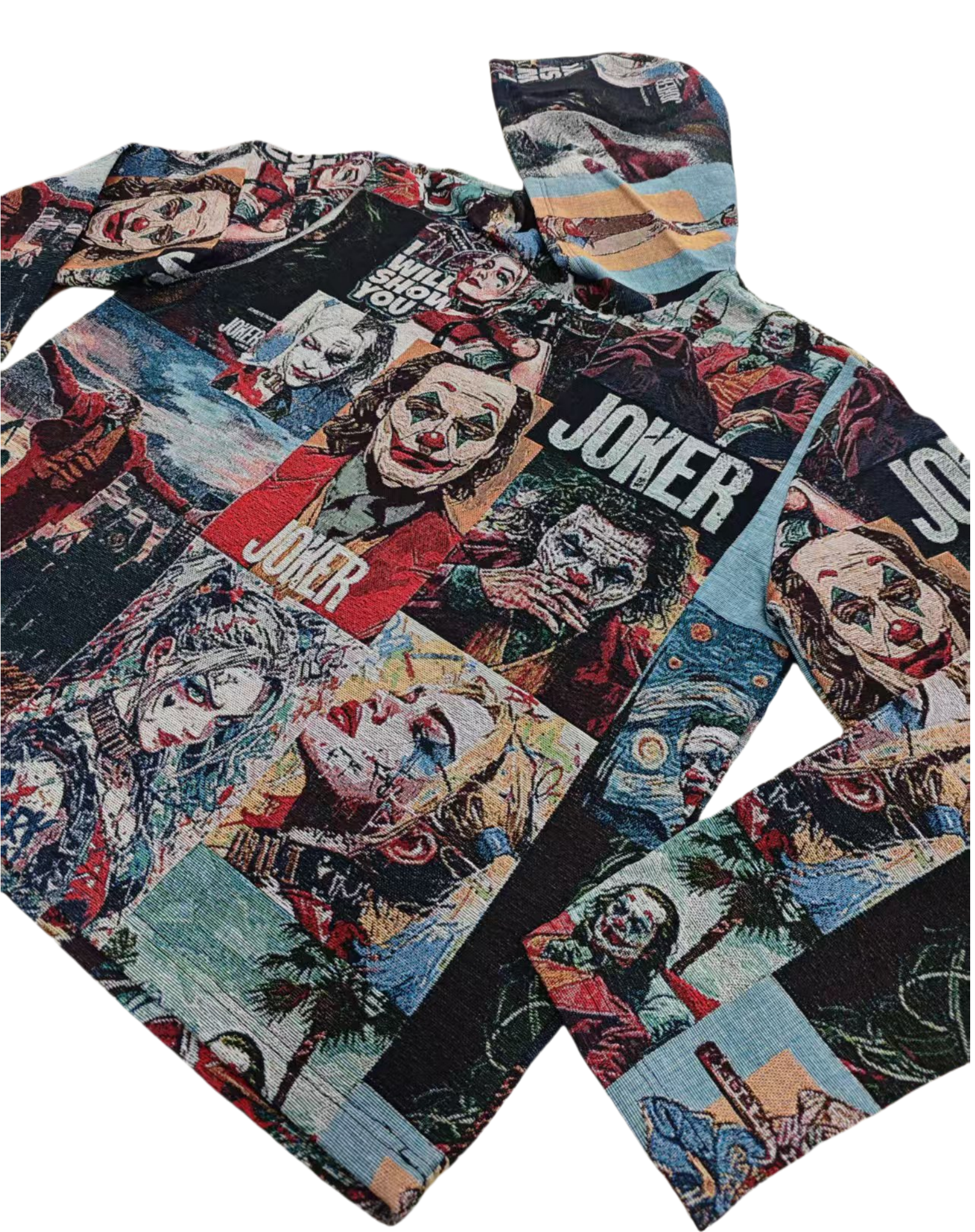 Joker Retro Collage Print Hoodie