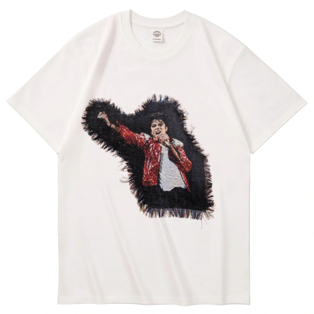 Michael Jackson Retro Pop Legend Inspired Cotton Tee