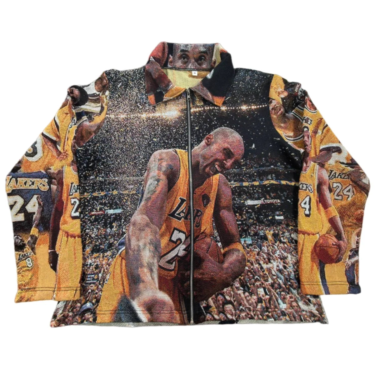 Basketball Legend Collage Woven Jacquard Tapestry Jacket