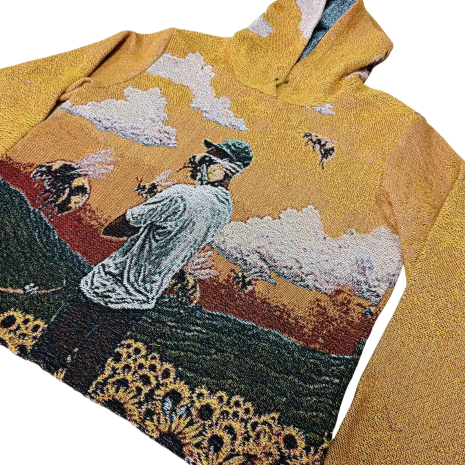 Retro Artistic Figure Print Hoodie