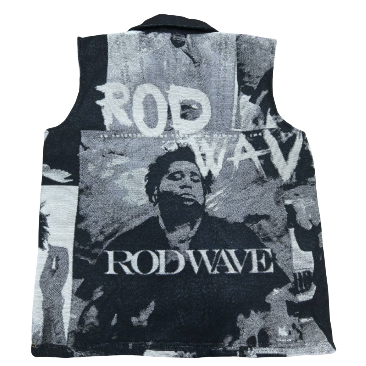 Vintage Rap Portrait Woven Tapestry Vest