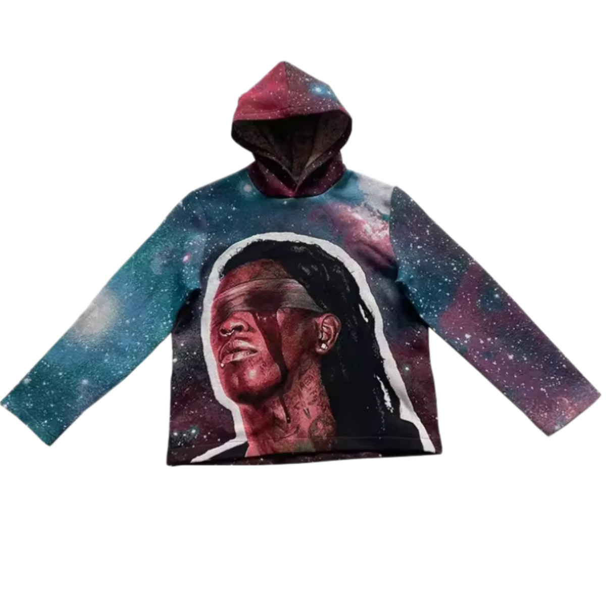 Galaxy Portrait Woven Tapestry Hoodie