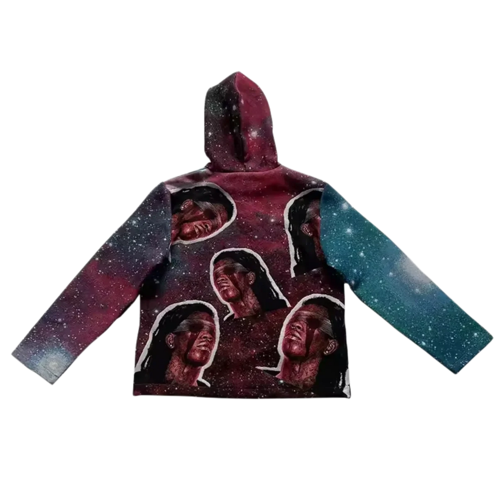 Galaxy Portrait Woven Tapestry Hoodie
