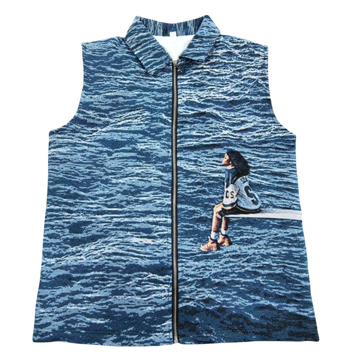 R&B Inspired Artistic Sleeveless Vest