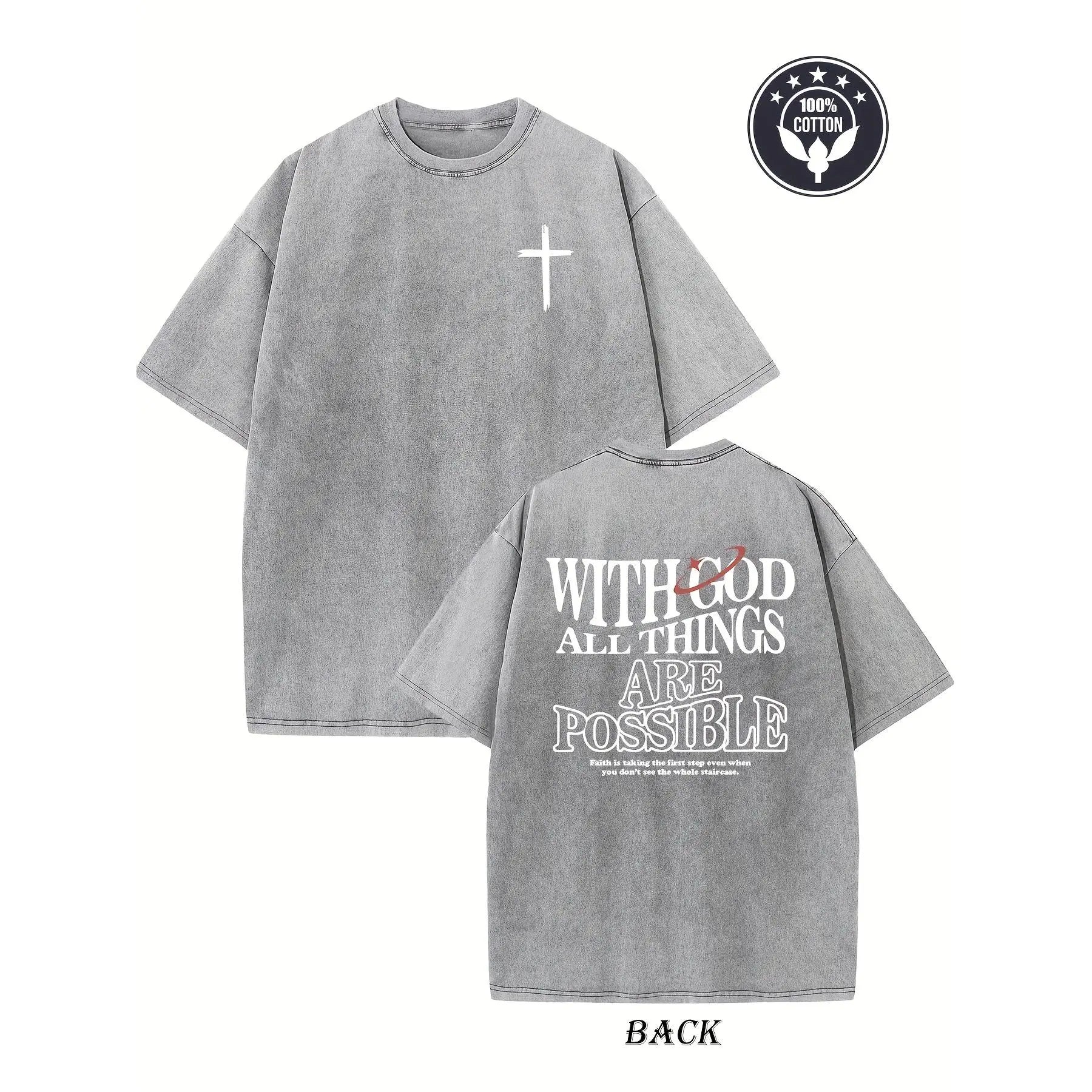 With God All Things Are Possible Christian T-Shirt