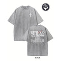 With God All Things Are Possible Christian Graphic T-Shirt