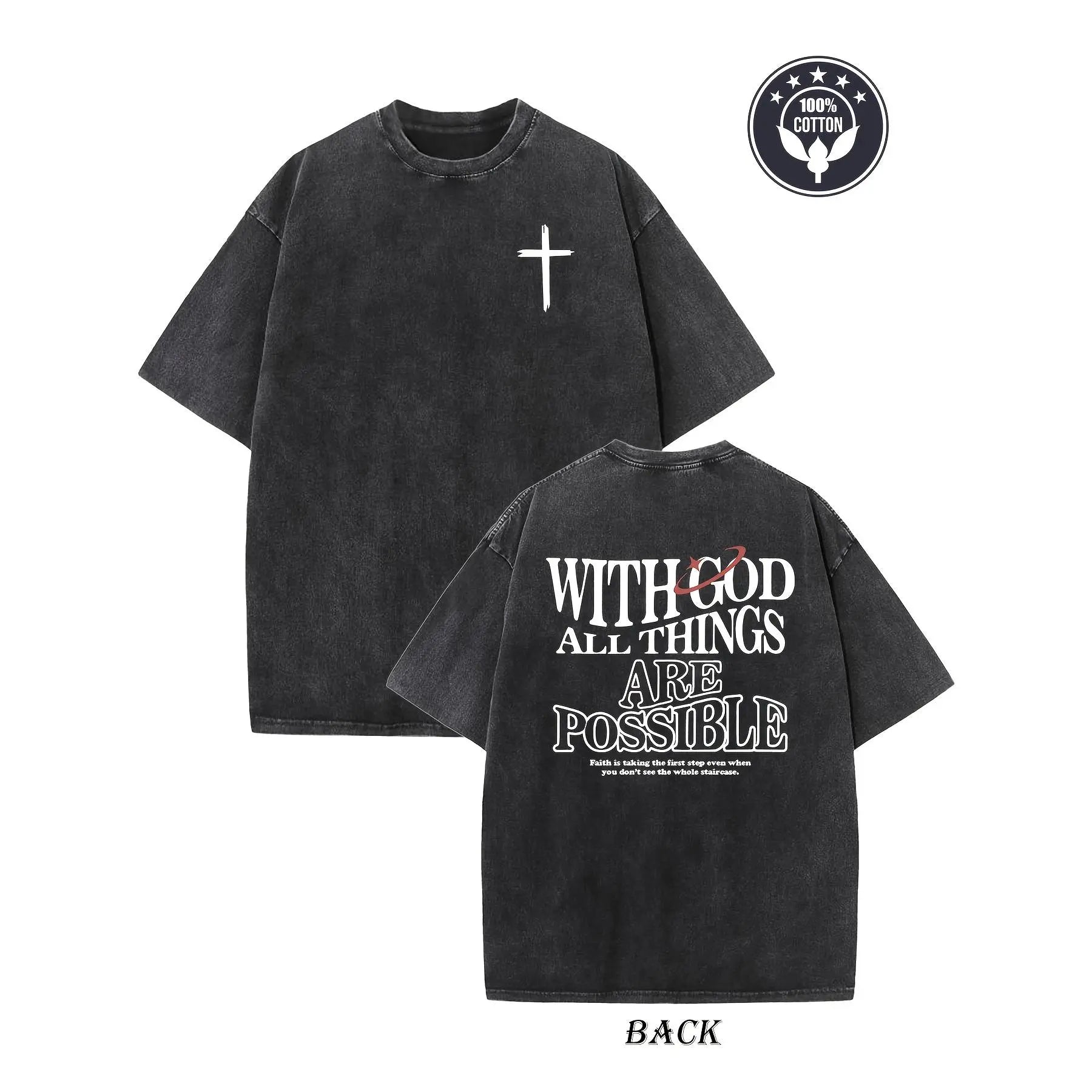 With God All Things Are Possible Christian T-Shirt