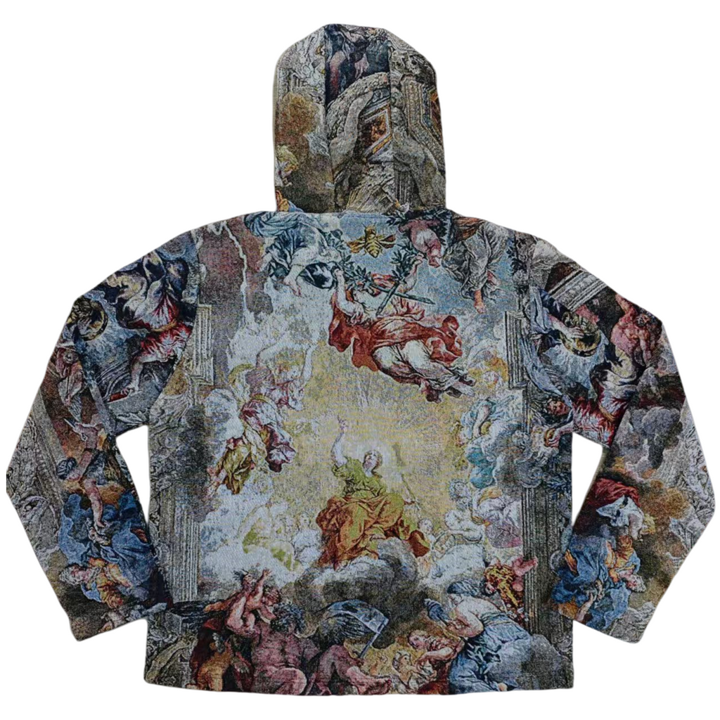 Retro Abstract Art Collage Hoodie