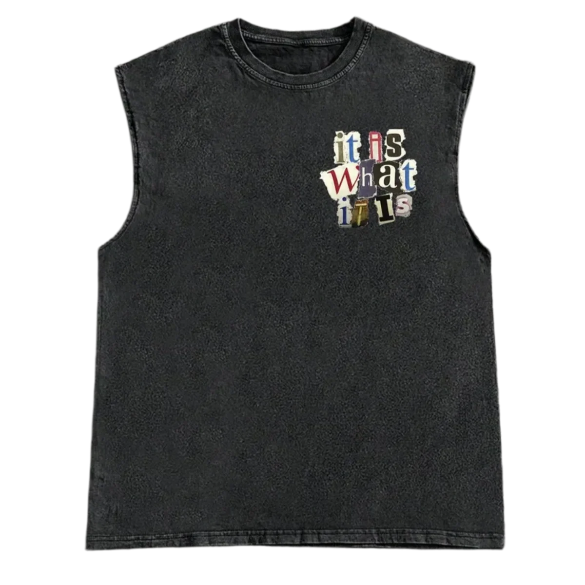 It Is What It Is Vintage Washed Tank Top