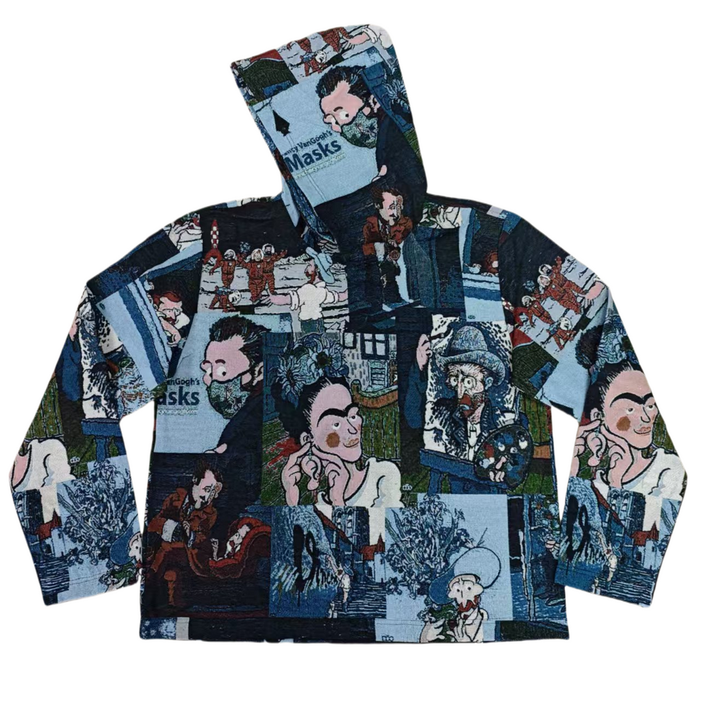 Retro Oil Painting Collage Hoodie
