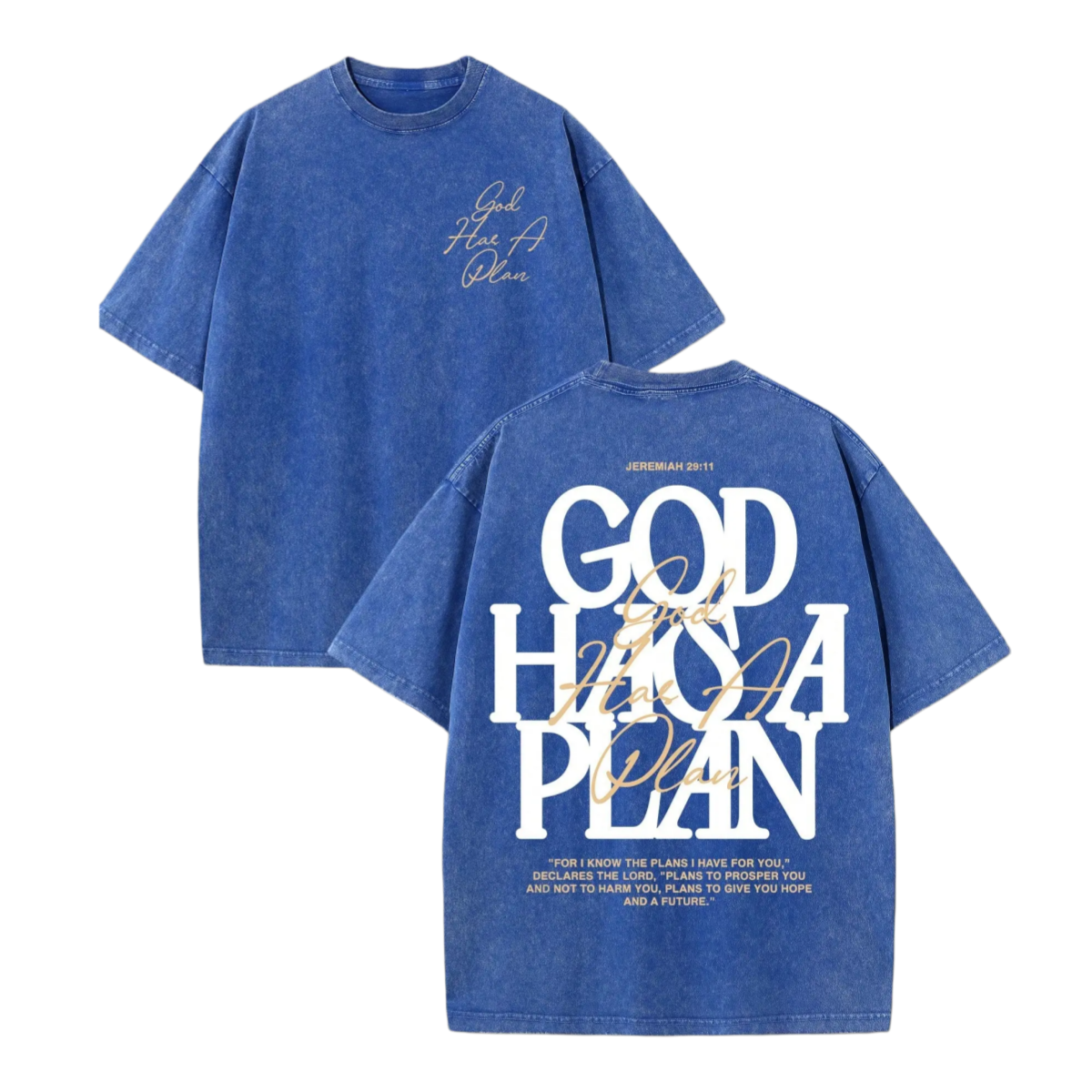 God Has A Plan Vintage Washed T-Shirt