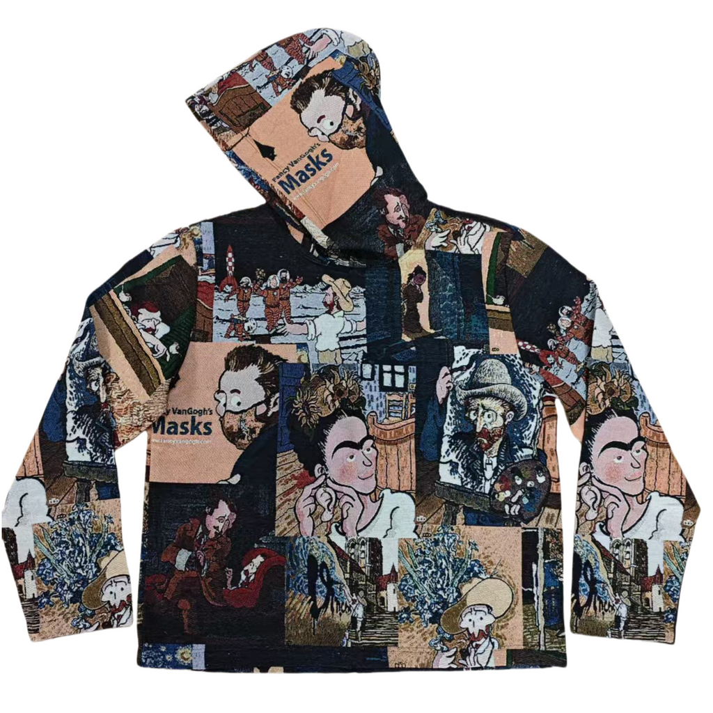 Retro Oil Painting Collage Hoodie