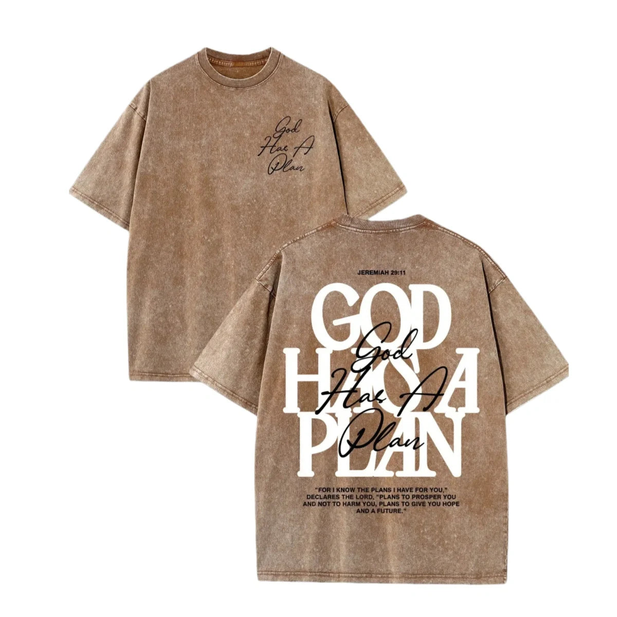 God Has A Plan Vintage Washed T-Shirt