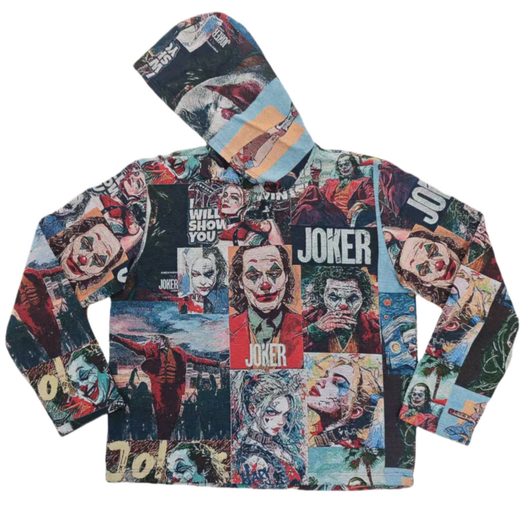 Joker Retro Collage Print Hoodie