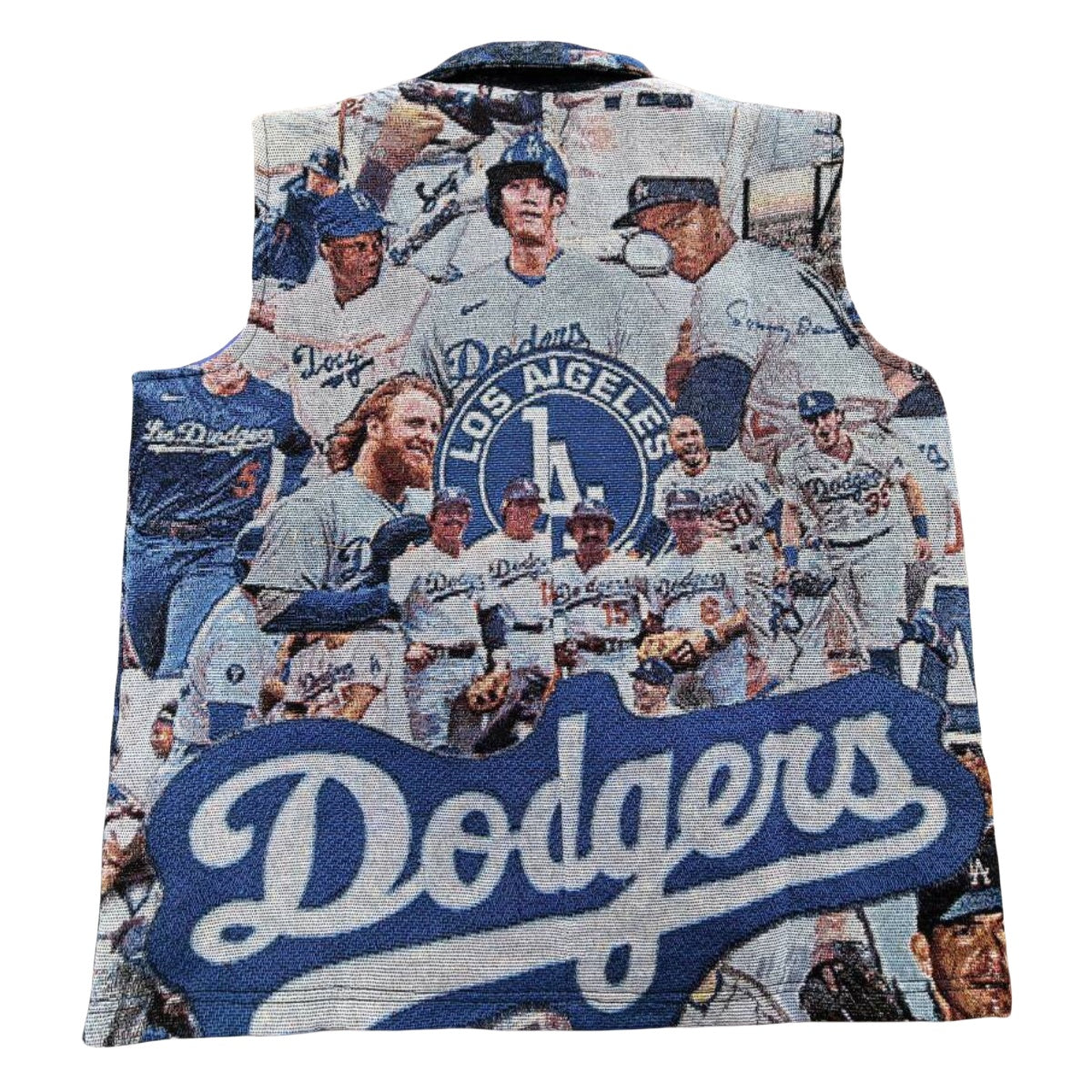 Vintage LA Baseball Woven Tapestry Vest