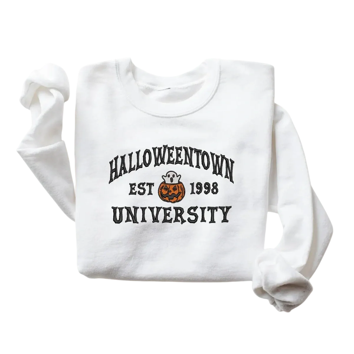 Halloween Town University Crewneck Sweatshirt – Vintage Halloween Pink Pullover