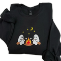 Cute Ghost Campfire Embroidered Sweatshirt