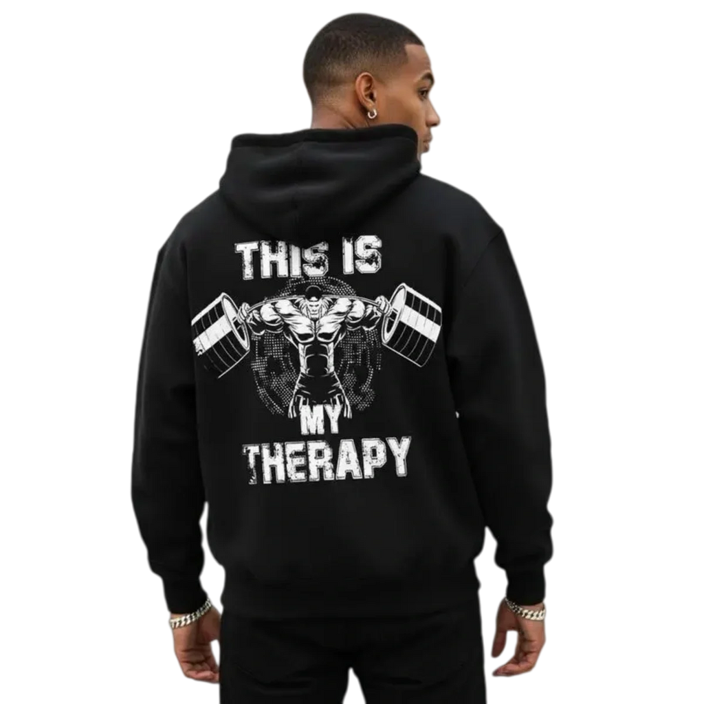 This Is My Therapy Weightlifting Hoodie