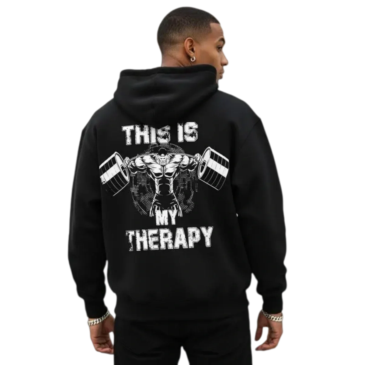 This Is My Therapy Weightlifting Hoodie