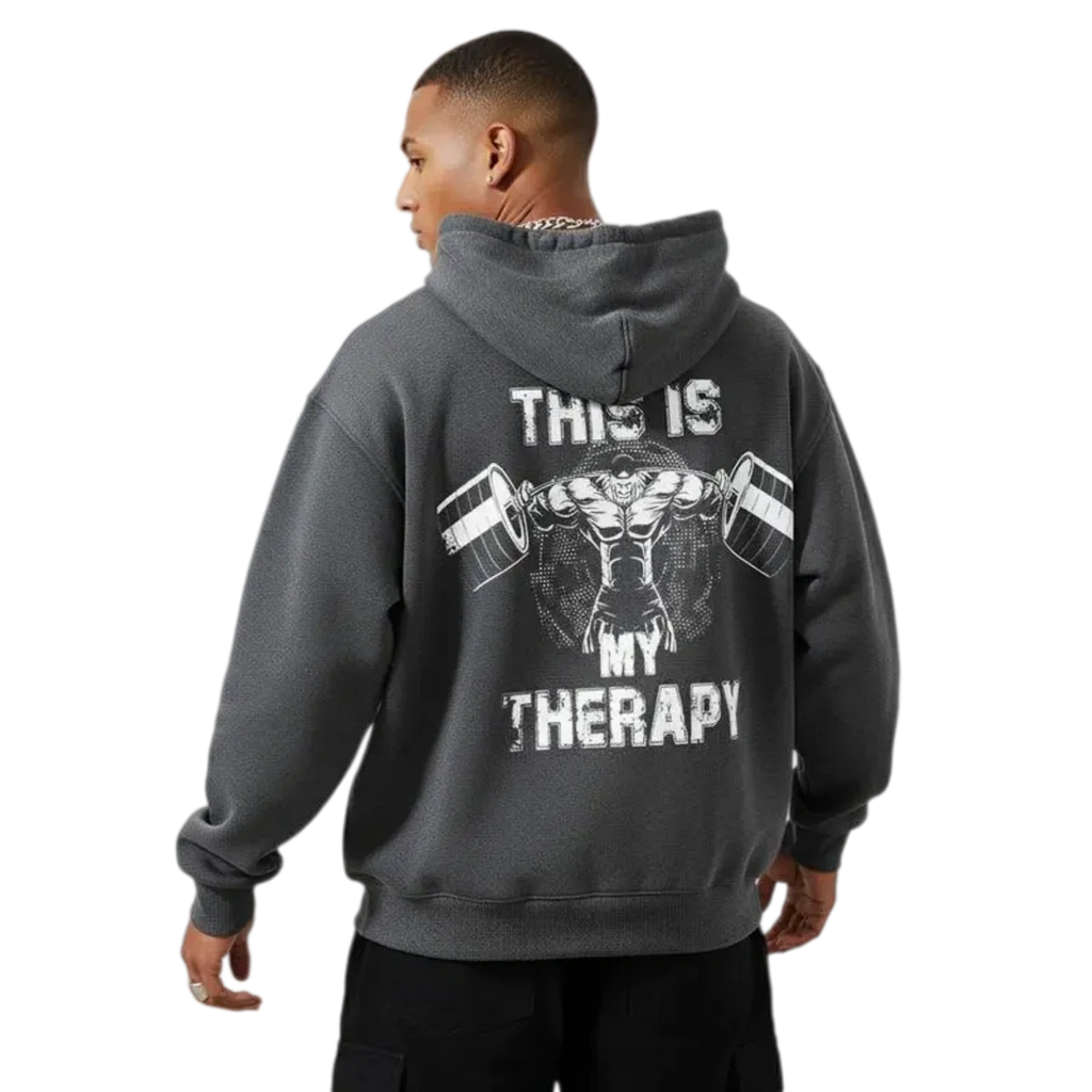 This Is My Therapy Weightlifting Hoodie