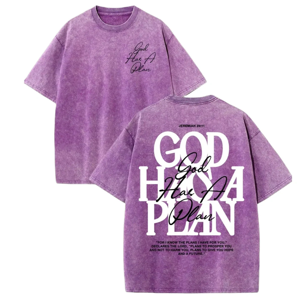 God Has A Plan Vintage Washed T-Shirt