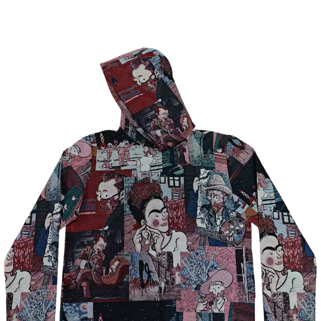 Retro Oil Painting Collage Hoodie